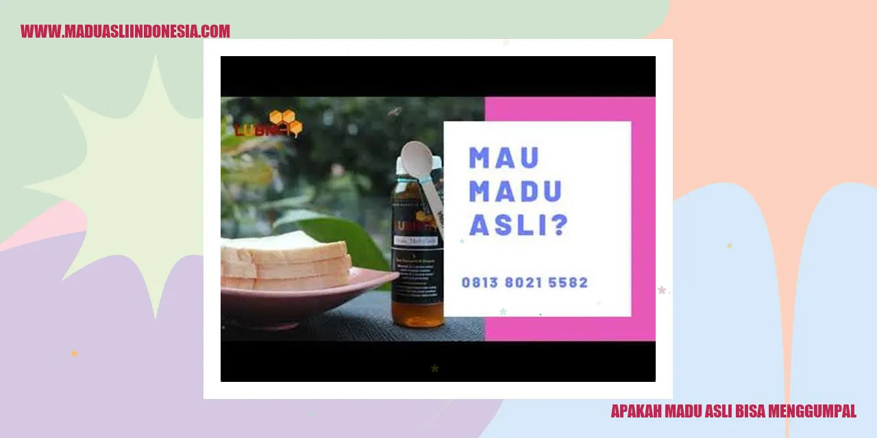 Madu Asli Menggumpal