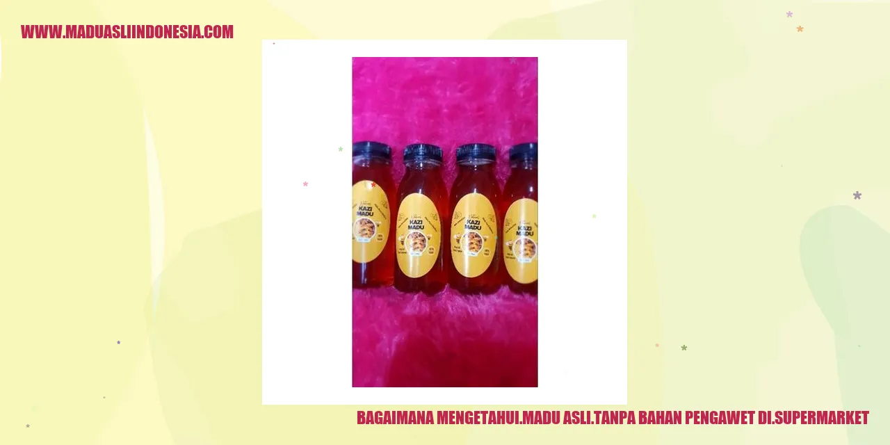 Madu Asli di Supermarket