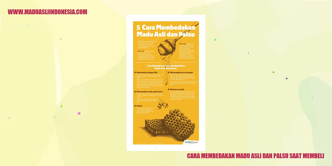 Cara Membedakan Madu Asli dan Palsu Saat Membeli