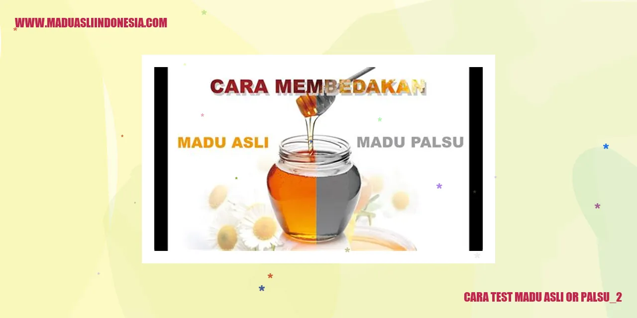 Tes Cuka Madu Asli or Palsu