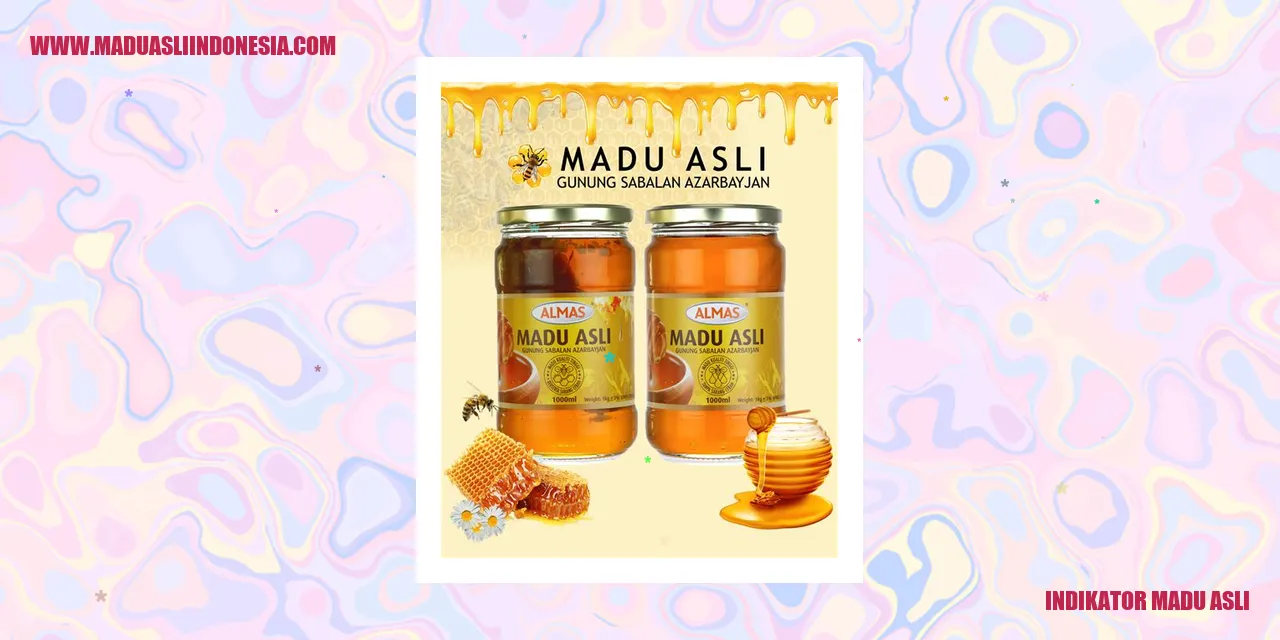 indikator madu asli