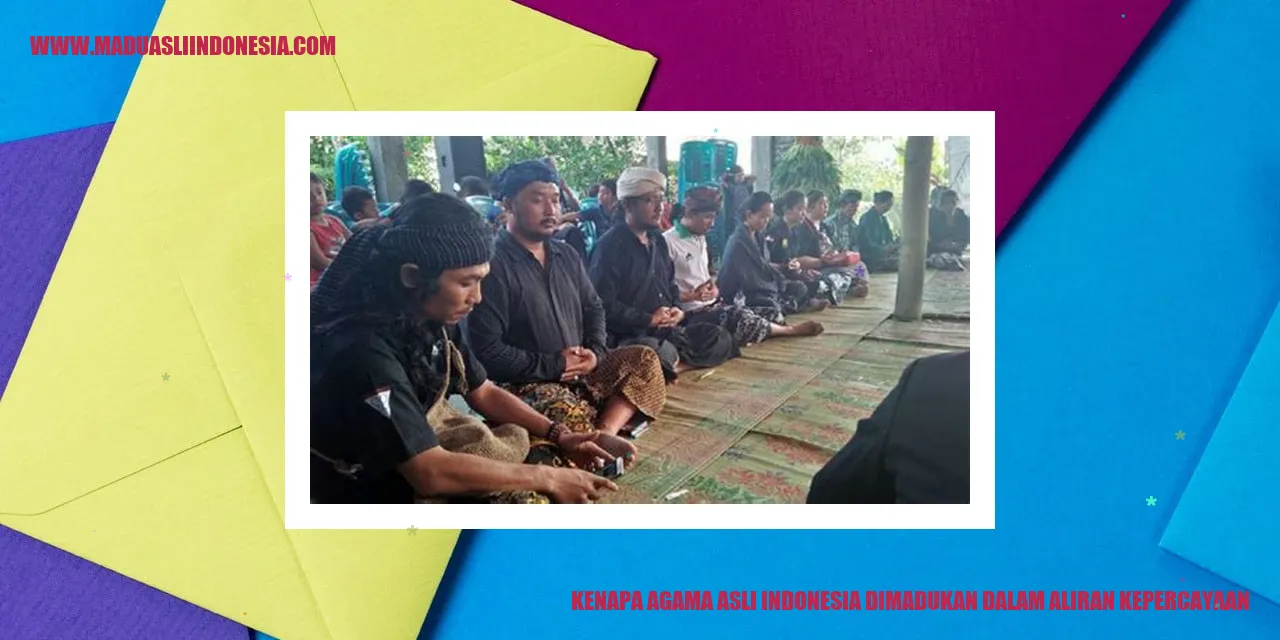 Gambar Agama Asli Indonesia