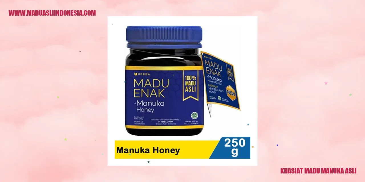 Khasiat Madu Manuka Asli