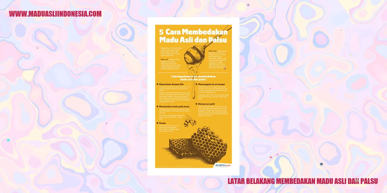 latar belakang membedakan madu asli dan palsu