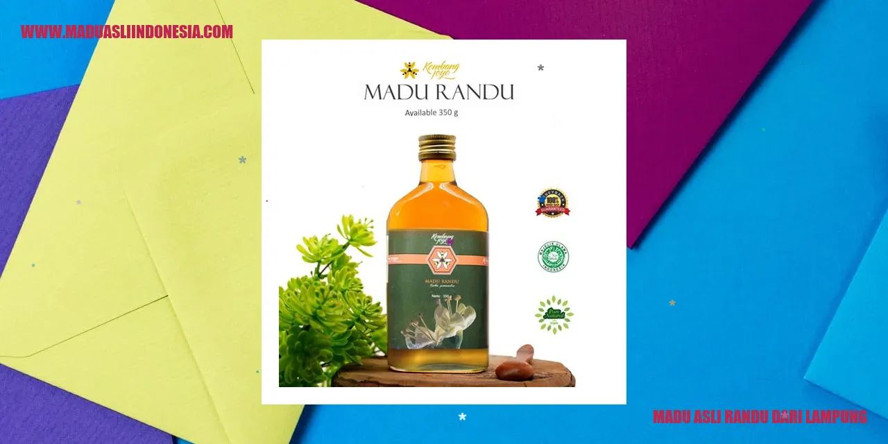 Madu Asli Randu dari Lampung