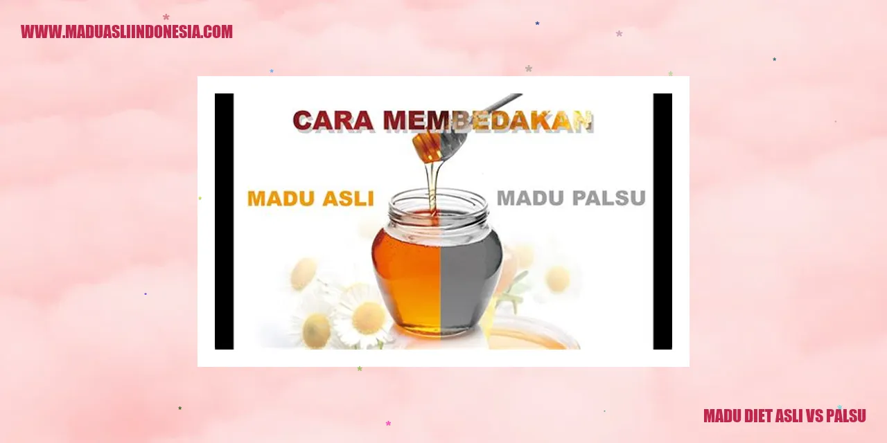 madu diet asli vs palsu