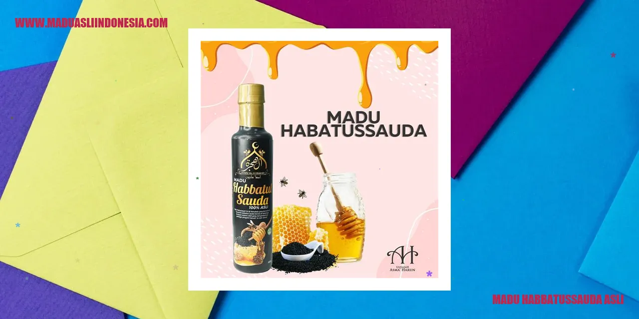 Madu Habbatussauda Asli