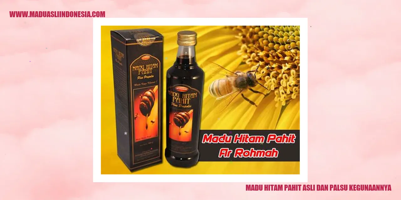 madu hitam pahit asli dan palsu