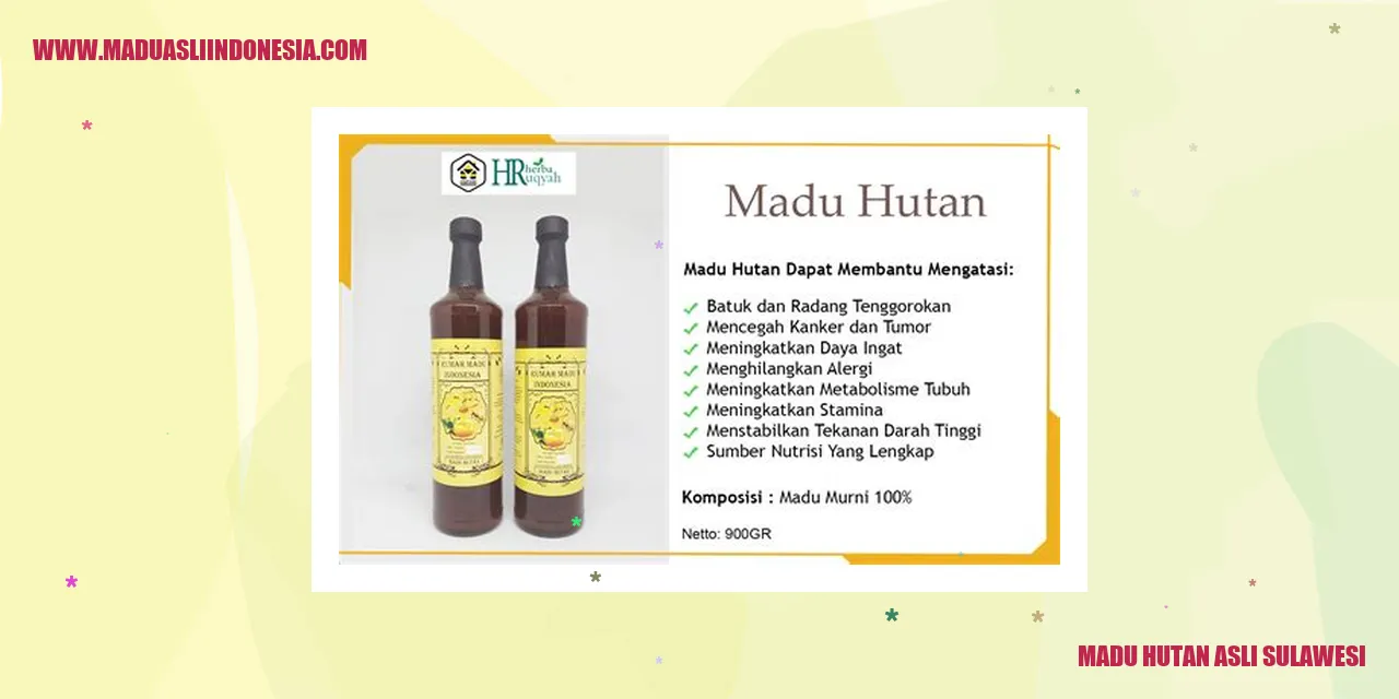 Madu Hutan Asli Sulawesi