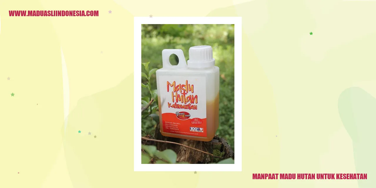 Manfaat Madu Hutan untuk Kesehatan - Madu Asli Indonesia