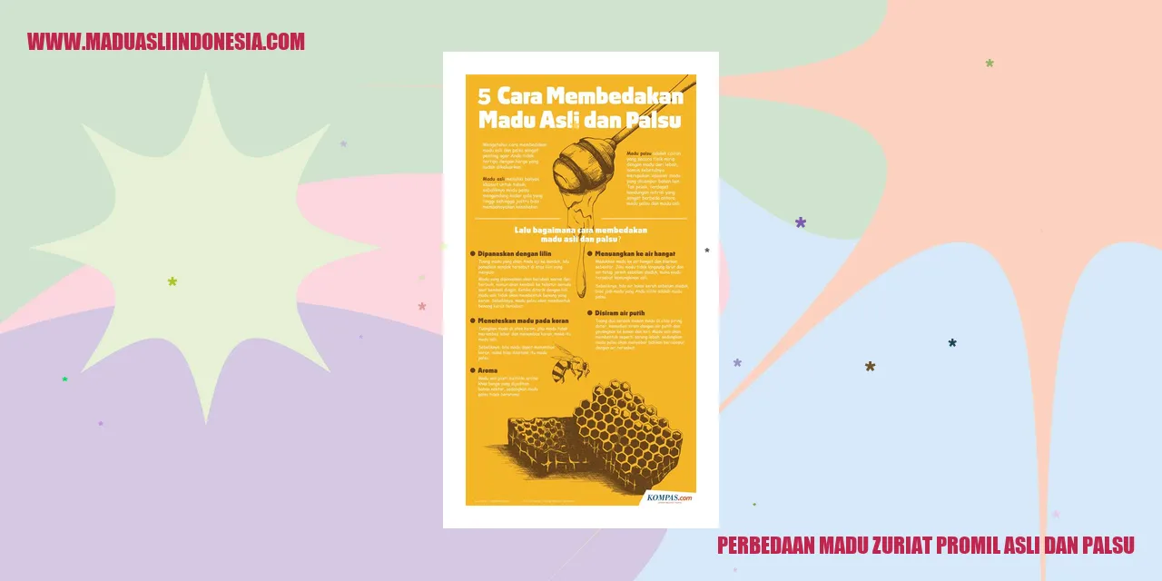 Perbedaan Madu Zuriat Promil Asli dan Palsu