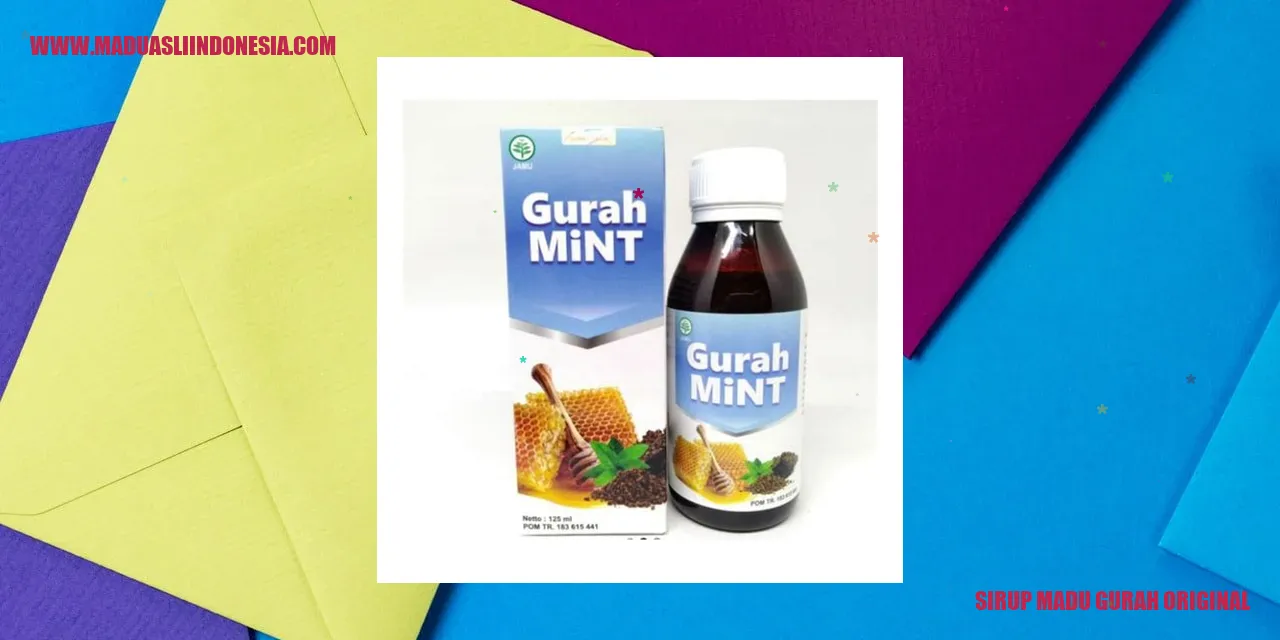 Sirup Madu Gurah Original